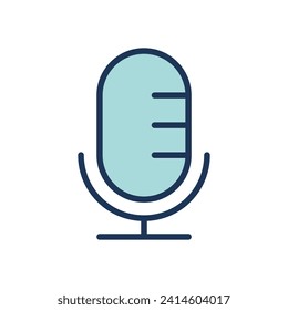 plantilla vectorial de símbolo de icono de micrófono