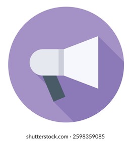 Microphone icon symbolizing broadcasting, announcements, communication, and audio amplification.