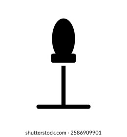 Microphone icon symbolizing creativity in music, vocal talent, and professional performances. Suitable for digital media and entertainment platforms.