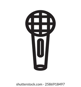 Microphone icon symbolizing stage presence, music passion, and vocal performance. Perfect for entertainment branding and digital platforms