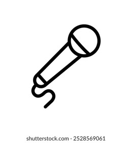 Ein Mikrofonsymbol, das die Sprachaufzeichnung oder den Datenträger symbolisiert.