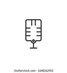 Microphone icon template color editable. Microphone symbol vector sign isolated on white background.