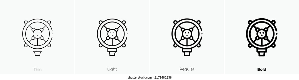 microphone icon. Thin, Light Regular And Bold style design isolated on white background