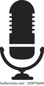 Microphone icon trendy design flat vector