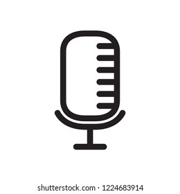 microphone icon in trendy flat design 