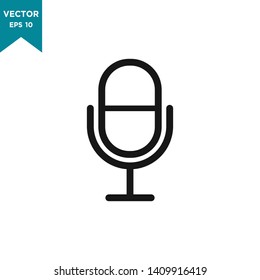 microphone icon in trendy flat design 