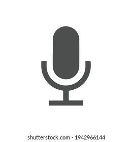 Microphone icon in trendy flat style isolated on background. Microphone icon page symbol for your web site design Microphone icon logo, app, UI. Microphone icon Vector illustration, EPS 10.