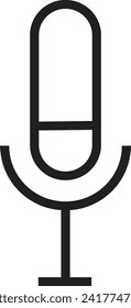 Microphone icon in trendy flat style isolated on background. Microphone icon page symbol for your web site design Microphone icon logo, app, UI. Microphone icon Vector illustration, EPS10.