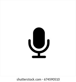 Microphone icon in trendy flat style isolated on background. Microphone icon page symbol for your web site design Microphone icon logo, app, UI. Microphone icon Vector illustration, EPS10.