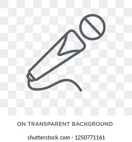 Microphone icon. Trendy flat vector Microphone icon on transparent background from Electronic devices collection. High quality filled Microphone symbol use for web and mobile