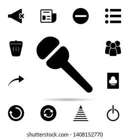 microphone icon. Universal set of web for website design and development, app development