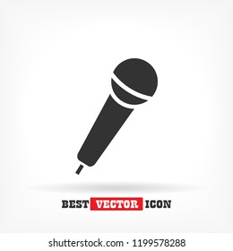 Microphone icon vector 10 eps design