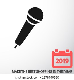 Microphone icon vector 10 eps design