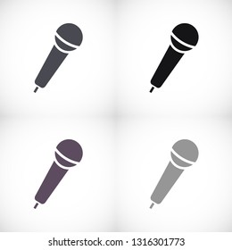 Microphone icon vector 10 eps design