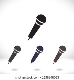 Microphone icon vector 10 eps design