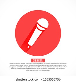 Microphone icon vector 10 eps . lorem ipsum Flat Design JPG