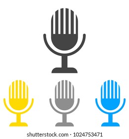 Microphone icon vector 