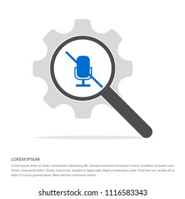 Microphone icon - vector icon