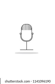 microphone icon, vector