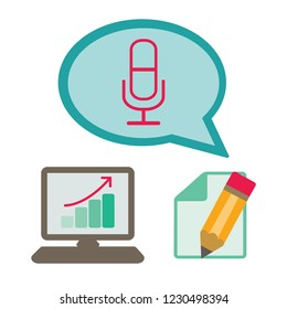 microphone icon vector