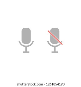 Microphone icon vector