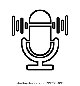 microphone icon vector - Vector