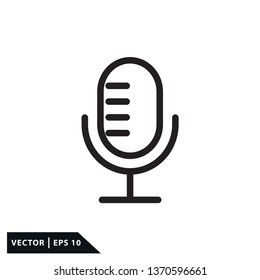 Microphone icon vector