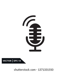 Microphone icon vector 