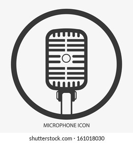 MICROPHONE ICON VECTOR