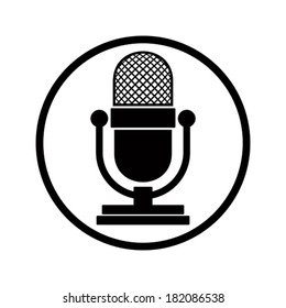 Microphone icon, vector.