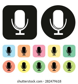 microphone icon. vector