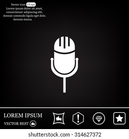 Microphone Icon- Vector