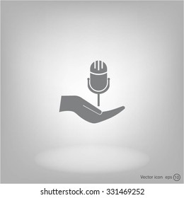 Microphone Icon- Vector