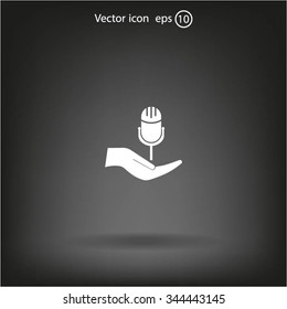 Microphone Icon- Vector