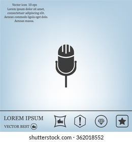 Microphone Icon- Vector
