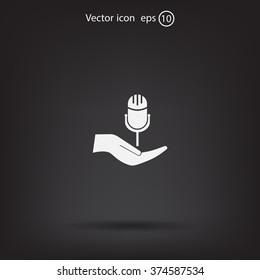 Microphone Icon- Vector