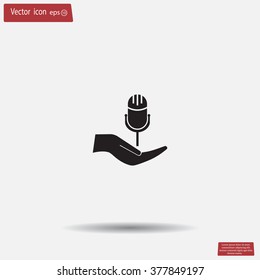 Microphone Icon- Vector