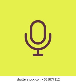 Microphone icon vector