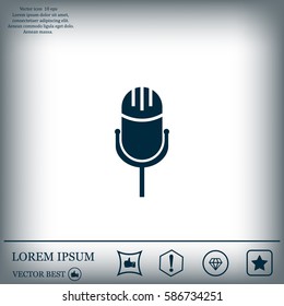 Microphone Icon- Vector