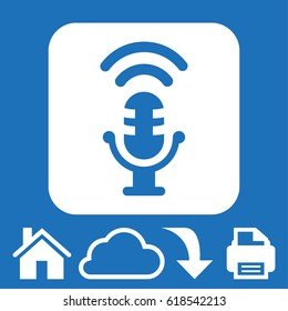 Microphone icon vector