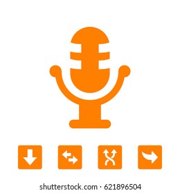 Microphone icon vector