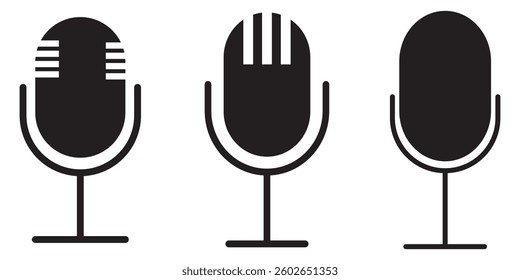 Microphone icon vector . audio illustration sign collection. mic symbol.