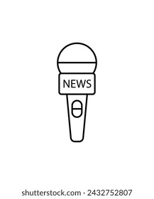 microphone icon, vector best line icon.