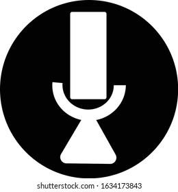 microphone icon vector black and white