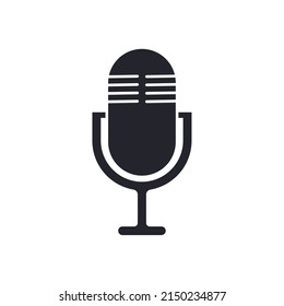 microphone icon vector. broadcast symbols, podcasts, music and more