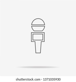 Microphone icon. Vector concept illustration for design.
