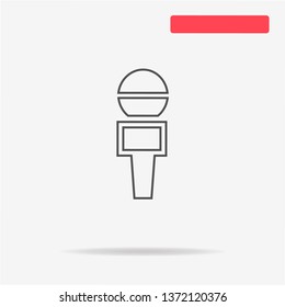 Microphone icon. Vector concept illustration for design.