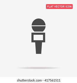 Microphone icon. Vector concept illustration for design.