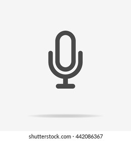 Microphone icon. Vector concept illustration for design.