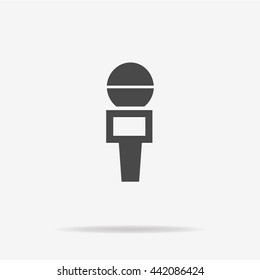 Microphone icon. Vector concept illustration for design.